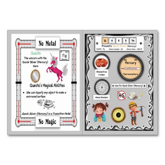 Questa - Mercury Horn Unicorn Trading Kaart (Voorkant)