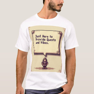 Questgever T-shirt – Alleen Pixel Style Vibes
