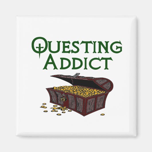 Questing Addict Magneet (Voorkant)