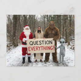 Question Everything Postcard Briefkaart