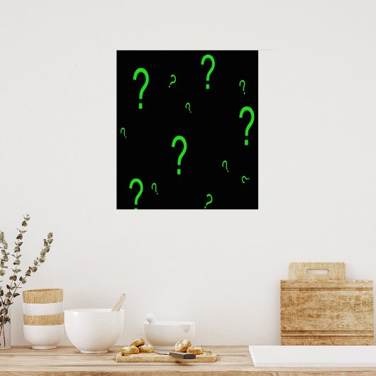 Question Marks Poster (Keuken)