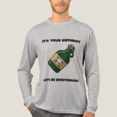 Questionable Birthday Vibes – Long Sleeve Edition Tri-Blend Shirt (Voorkant volledig)