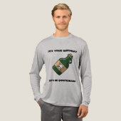 Questionable Birthday Vibes – Long Sleeve Edition Tri-Blend Shirt (Voorkant)