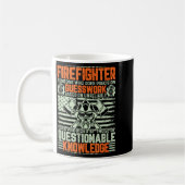 Questionable Knowledge Fireman Gift Proud Firefigh Koffiemok (Links)