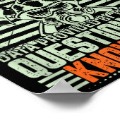 Questionable Knowledge Fireman Gift Proud Firefigh Poster (Hoek)