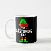 Questioning Elf Group Christmas Funny Pajama Party Koffiemok (Links)