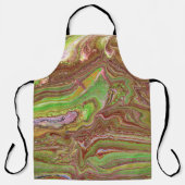 Questions 1 Wild Green Maroon Apron Schort (Voorkant)