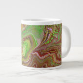 Questions 1 Wild Green Maroon Drink Mug Grote Koffiekop (Voorkant rechts)