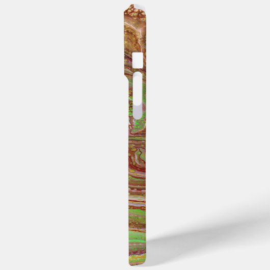 Questions 1 Wild Green Maroon Phone Case (Achterkant / Links)