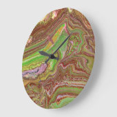 Questions 1 Wild Green Maroon Wall Clock Grote Klok (Hoek)