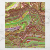 Questions 1 Wild Green Maroon Wine Bottle Label Wijn Etiket (Enkel label)