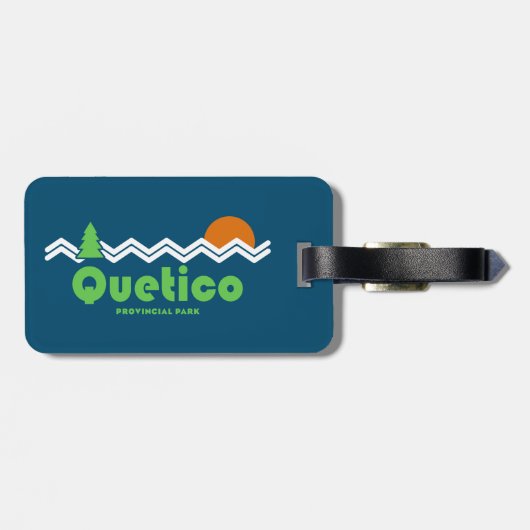 Quetico Provincial Park Retro Bagagelabel (Achterkant horizontaal)