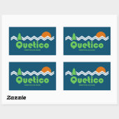 Quetico Provincial Park Retro Rechthoekige Sticker (Vel)