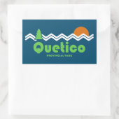 Quetico Provincial Park Retro Rechthoekige Sticker (Tas)