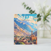 Quetta Pakistan Travel Art Vintage Briefkaart (Staand voorkant)