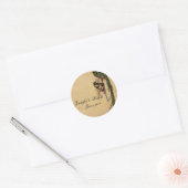 Quetzal Bird Elegant Envelope Seal Ronde Sticker (Envelop)