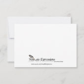 Quetzal Bird Elegant Response kaart (Achterkant)