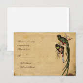 Quetzal Bird Elegant Response kaart (Voorkant / Achterkant)