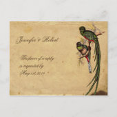  Quetzal Bird Elegant RSVP Briefkaart (Voorkant)