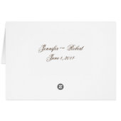 Quetzal Bird Elegant Table Number kaart (Achterkant Horizontaal)