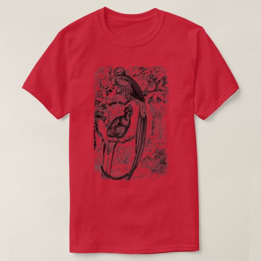 Quetzal Birds Print T-shirt (Design voorkant)