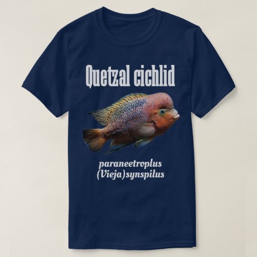 Quetzal of Redkopcichlid T-shirt (Design voorkant)