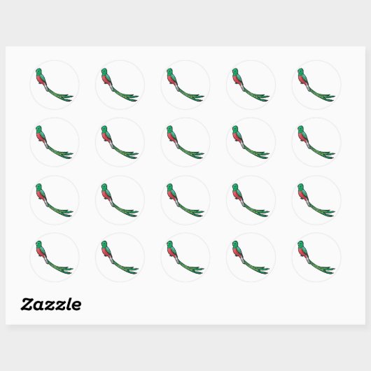 Quetzal Ronde Sticker (Vel)