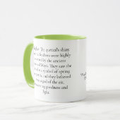 Quetzal tekening Vogelillustratie Waterverf Mok (Voorkant links)