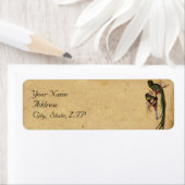  Quetzal Vogel Elegant Bruiloft Adres Label (Insitu)