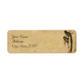  Quetzal Vogel Elegant Bruiloft Adres Label (Voorkant)