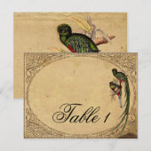  Quetzal Vogel Elegant Tafelnummer (Voorkant / Achterkant)
