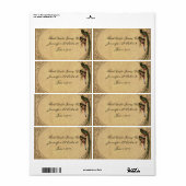 Quetzal Vogel Elegant Waterflesetiket Etiket (Full Sheet)
