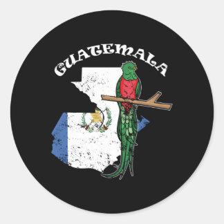 Quetzal Vogel Guatemala Cha Guatemala Vlag Ronde Sticker