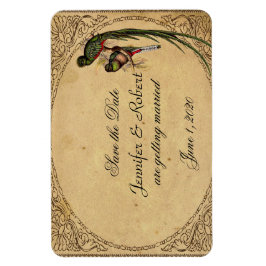  Quetzal Vogelbruiloft Save the Date Magneet