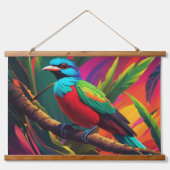 Quetzal Vogelwandtapijt Hangend Wandkleed (Voorkant)