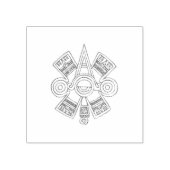 Quetzalcoatl Aztec Art Rubberstempel (Afrduk)