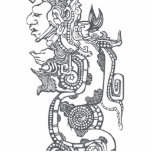 Quetzalcoatl Aztec Art Staand Fotobeeldje<br><div class="desc">Quetzalcoatl Aztec Art</div>