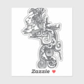 Quetzalcoatl Aztec Art Sticker (Vel)
