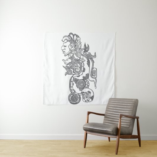 Quetzalcoatl Aztec Art Wandkleed (In situ)