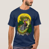 Quetzalcoatl Aztec God Ancient Mayan Pyramids T-shirt (Voorkant)