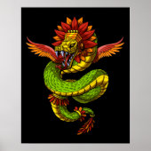 Quetzalcoatl Aztec God Poster (Voorkant)