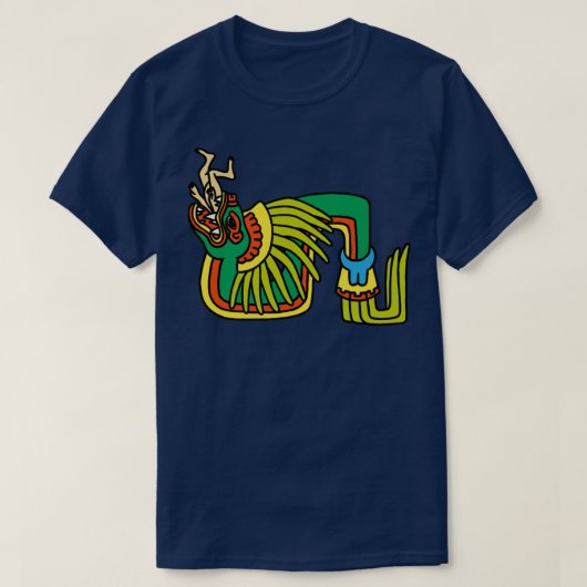 Quetzalcoatl Aztec Mayan Feathered Service Toltec T-shirt (Design voorkant)