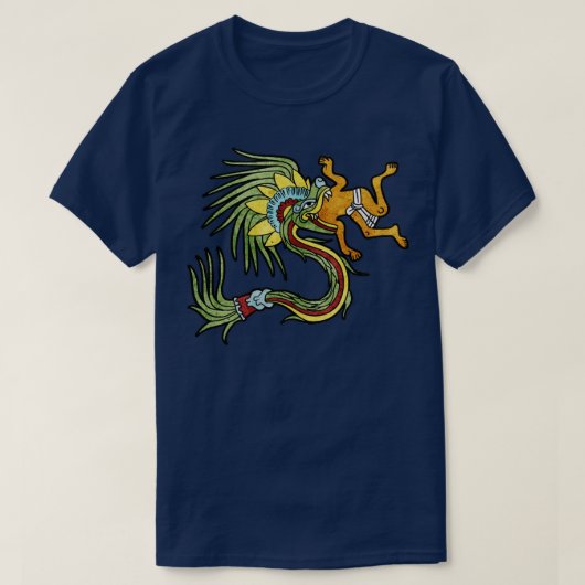 Quetzalcoatl Aztec Mayan Feathered Service Toltec T-shirt (Design voorkant)