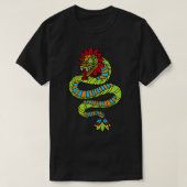 Quetzalcoatl Aztec Mayan Feathered Service Toltec T-shirt (Design voorkant)