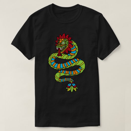 Quetzalcoatl Aztec Mayan Feathered Service Toltec T-shirt (Design voorkant)