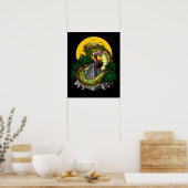 Quetzalcoatl Aztec Snake God Poster (Keuken)