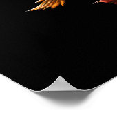 Quetzalcoatl Azteekse gevederde slangengod Poster (Hoek)