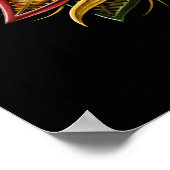 Quetzalcoatl Azteekse gevederde slangengod Poster (Hoek)