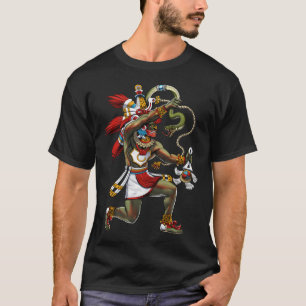 Quetzalcoatl Azteekse Slangengod T-shirt