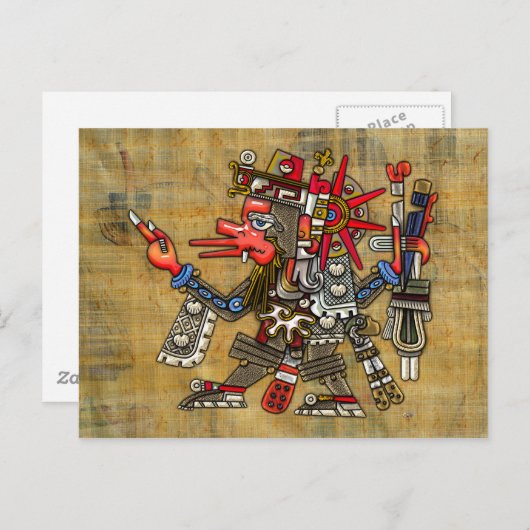 Quetzalcoatl Briefkaart (Voorkant / Achterkant)